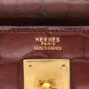 Hermès  Kelly 32 cm handbag  in brown crocodile - Detail D2 thumbnail