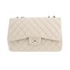 Chanel  Timeless Jumbo shoulder bag  in grey quilted leather - 360 thumbnail