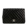 Chanel  Timeless Maxi Jumbo shoulder bag  in black patent quilted leather - 360 thumbnail