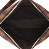 Louis Vuitton  Edition Limitée Chapman Brothers pouch  in ebene damier canvas  and brown leather - Detail D3 thumbnail