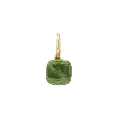 Mono boucle d'oreille Pomellato Nudo Classic en or rose, or blanc et tourmaline verte
