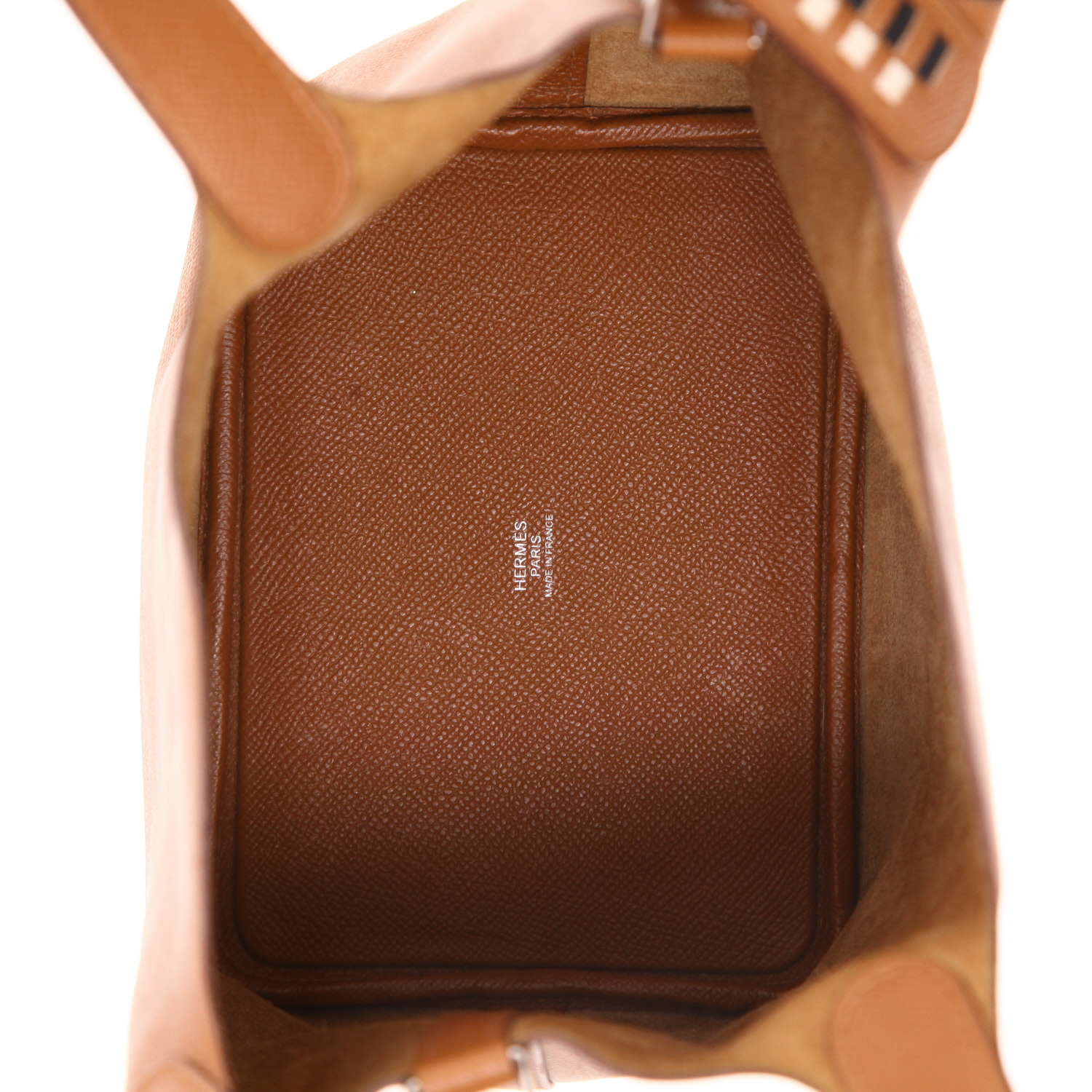 Bolso de mano Hermès  Picotin 18 cm en cuero epsom color oro - Detail D3