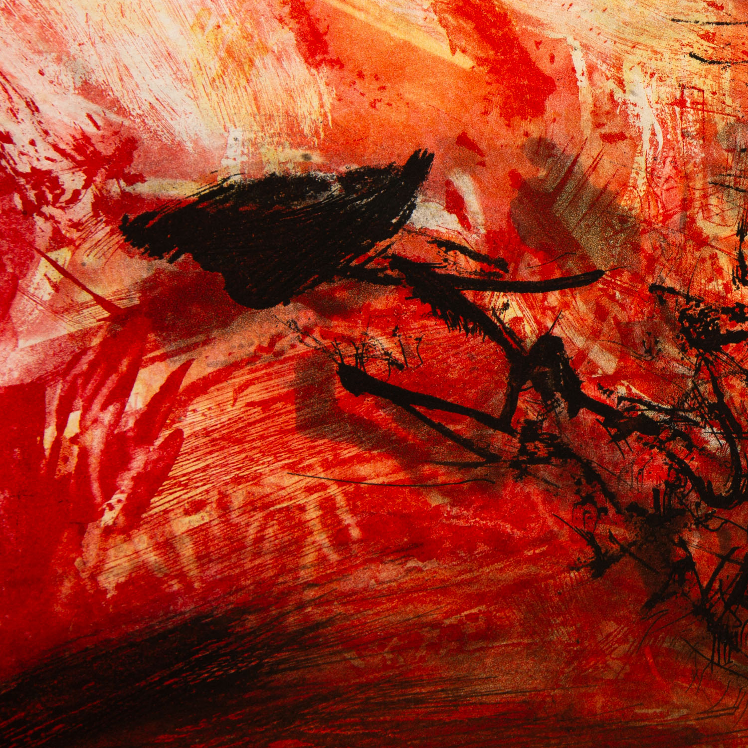 Zao Wou-Ki (1920-2013), Untitled - 1971 - Detail D1
