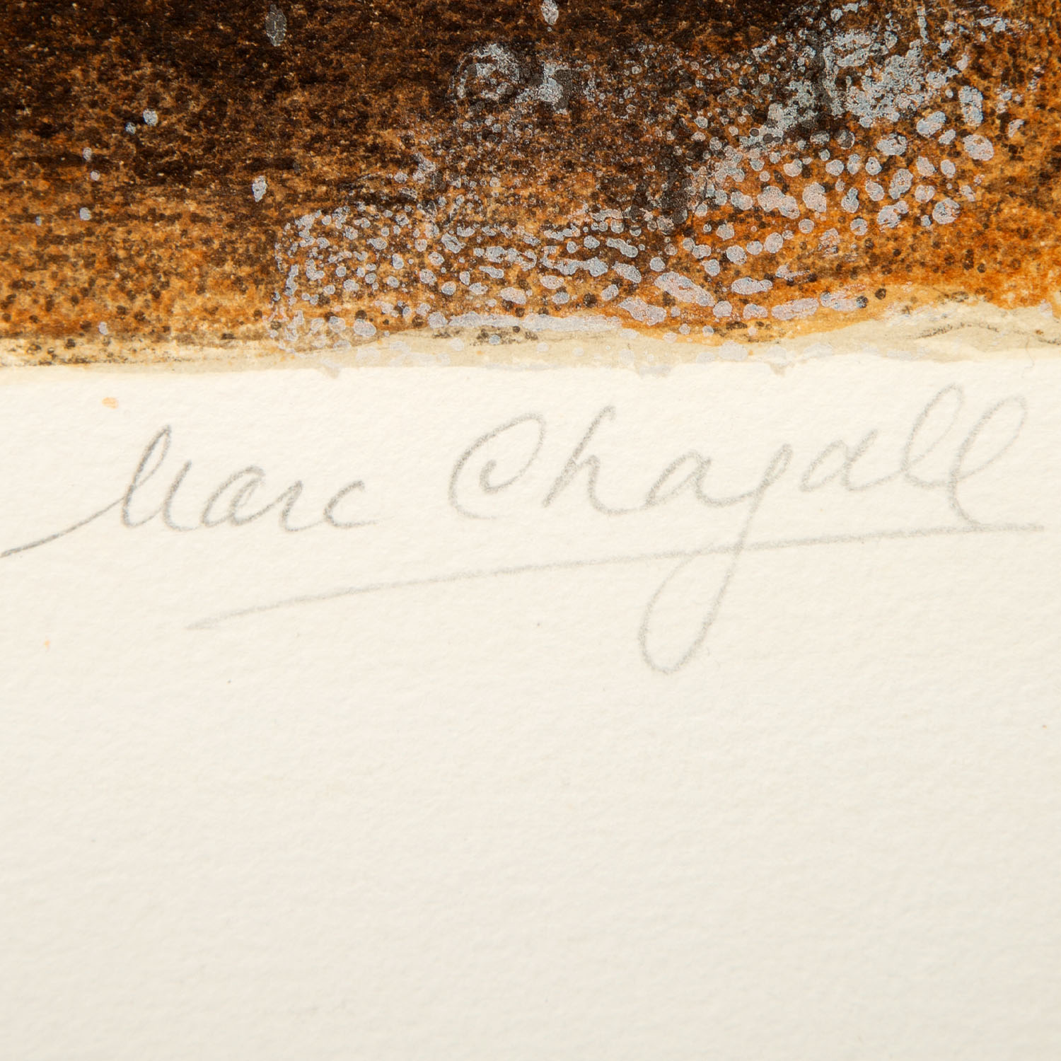 Marc Chagall (1887-1985), Ruth aux pieds de Booz - 1960 - Detail D2