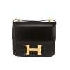 Bolso de mano Hermès  Constance en cuero box negro - 360 thumbnail