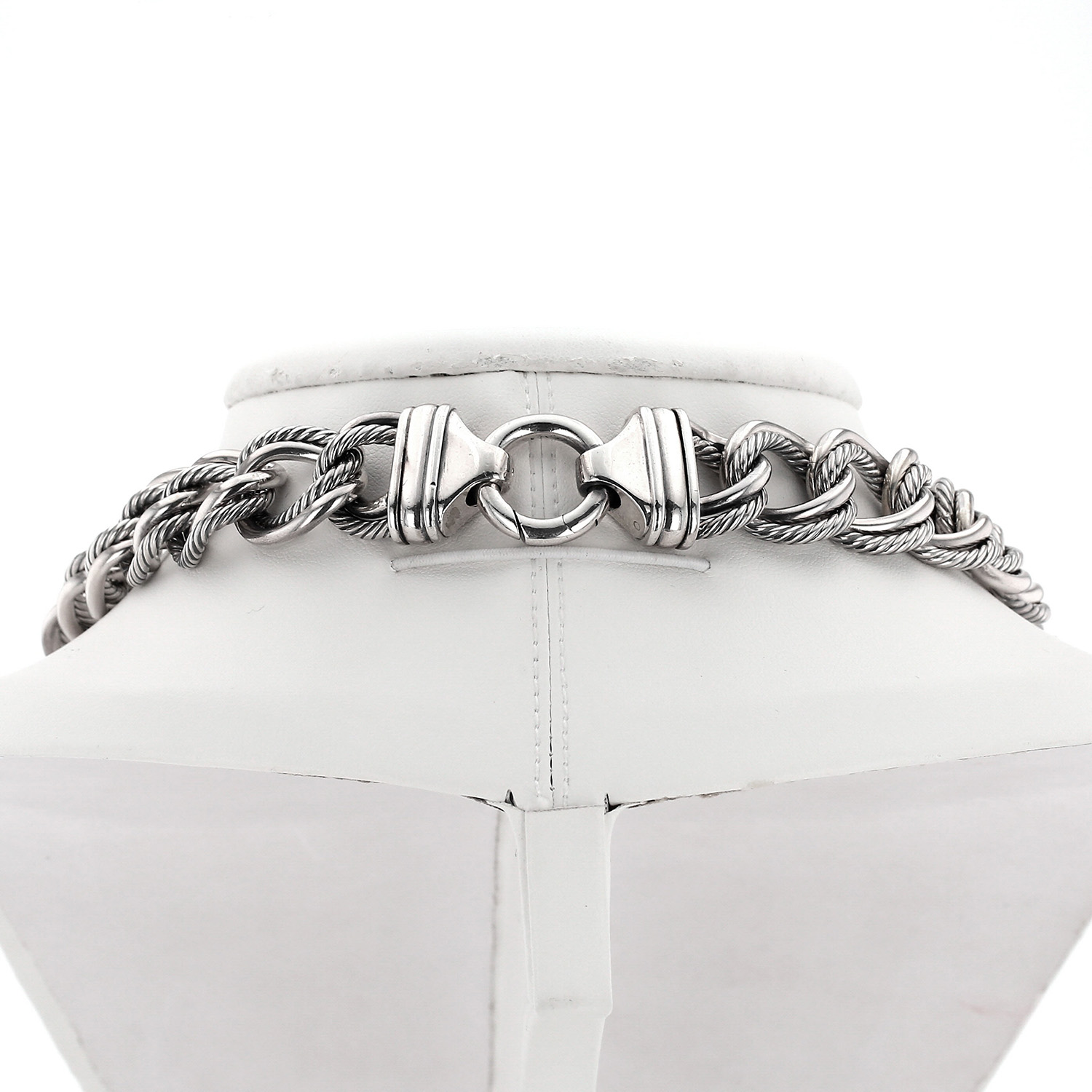 Collier David Yurman Labyrinth en argent - Detail D4