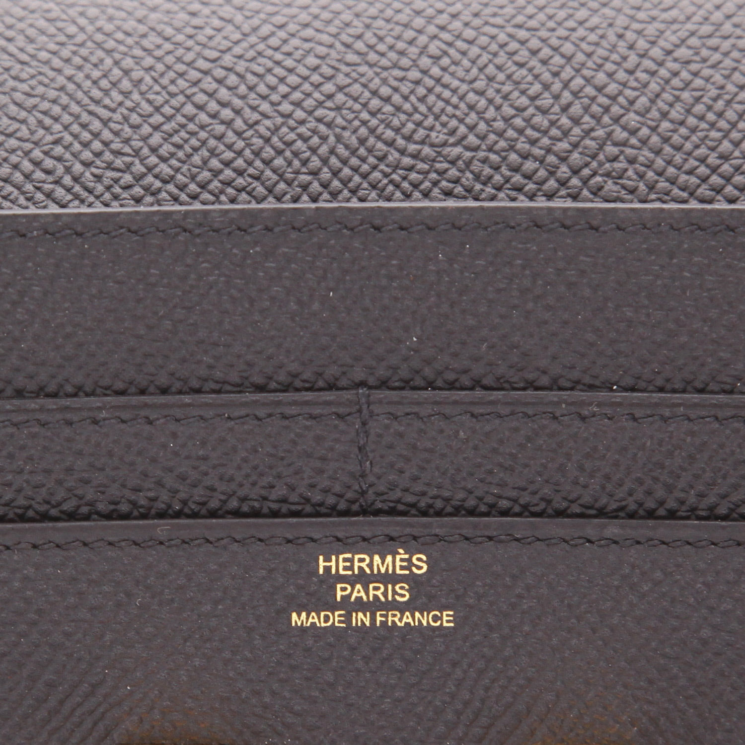 Hermès Constance Wallet in black Epsom leather - Detail D2