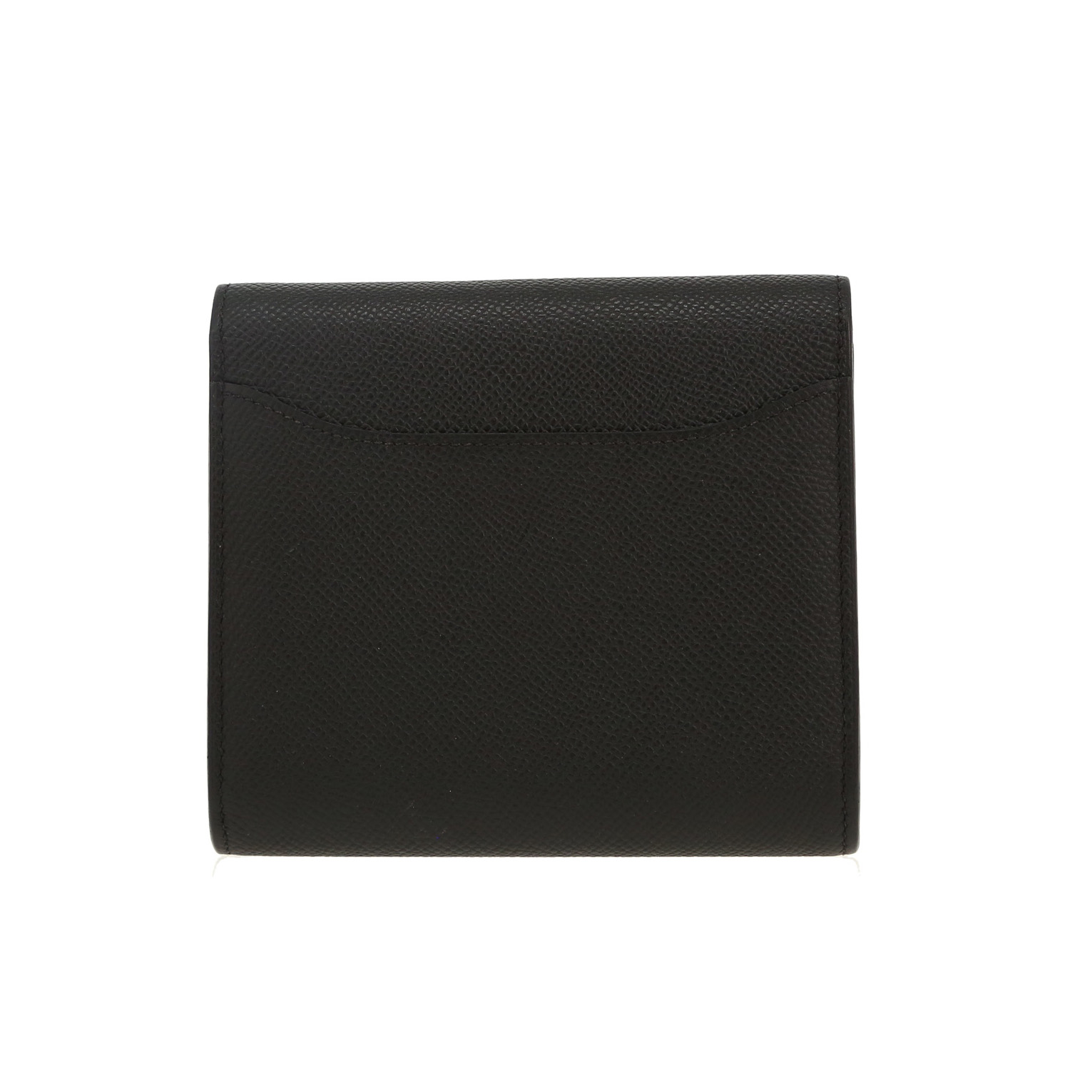 Portafoglio Hermès  Constance Wallet in pelle Epsom nera - Detail D4
