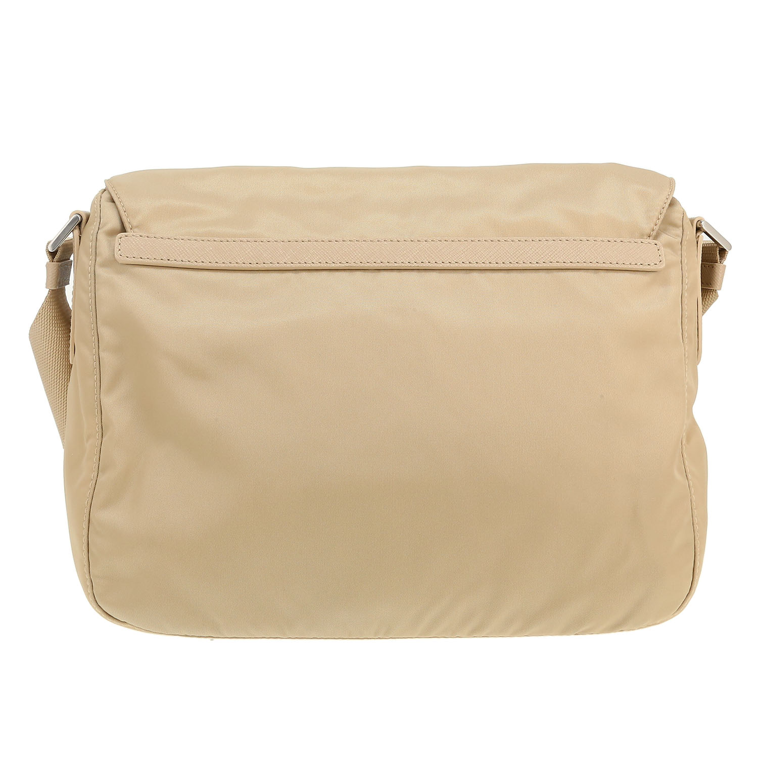 Sac bandoulière Prada  Re-nylon en toile beige - Detail D4