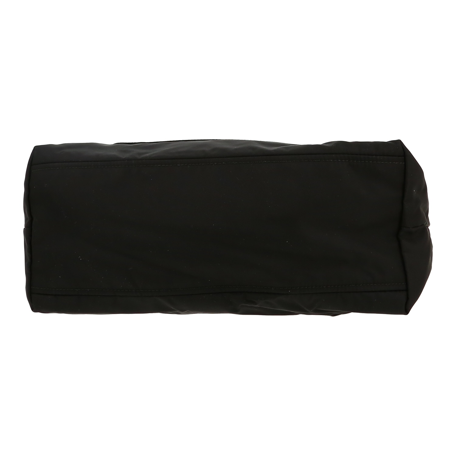 Prada  Re-nylon medium model  shopping bag  in black canvas and leather - Detail D1