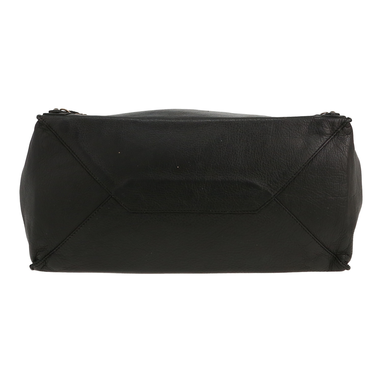 Bolso de mano Balenciaga  Papier en cuero granulado negro - Detail D1
