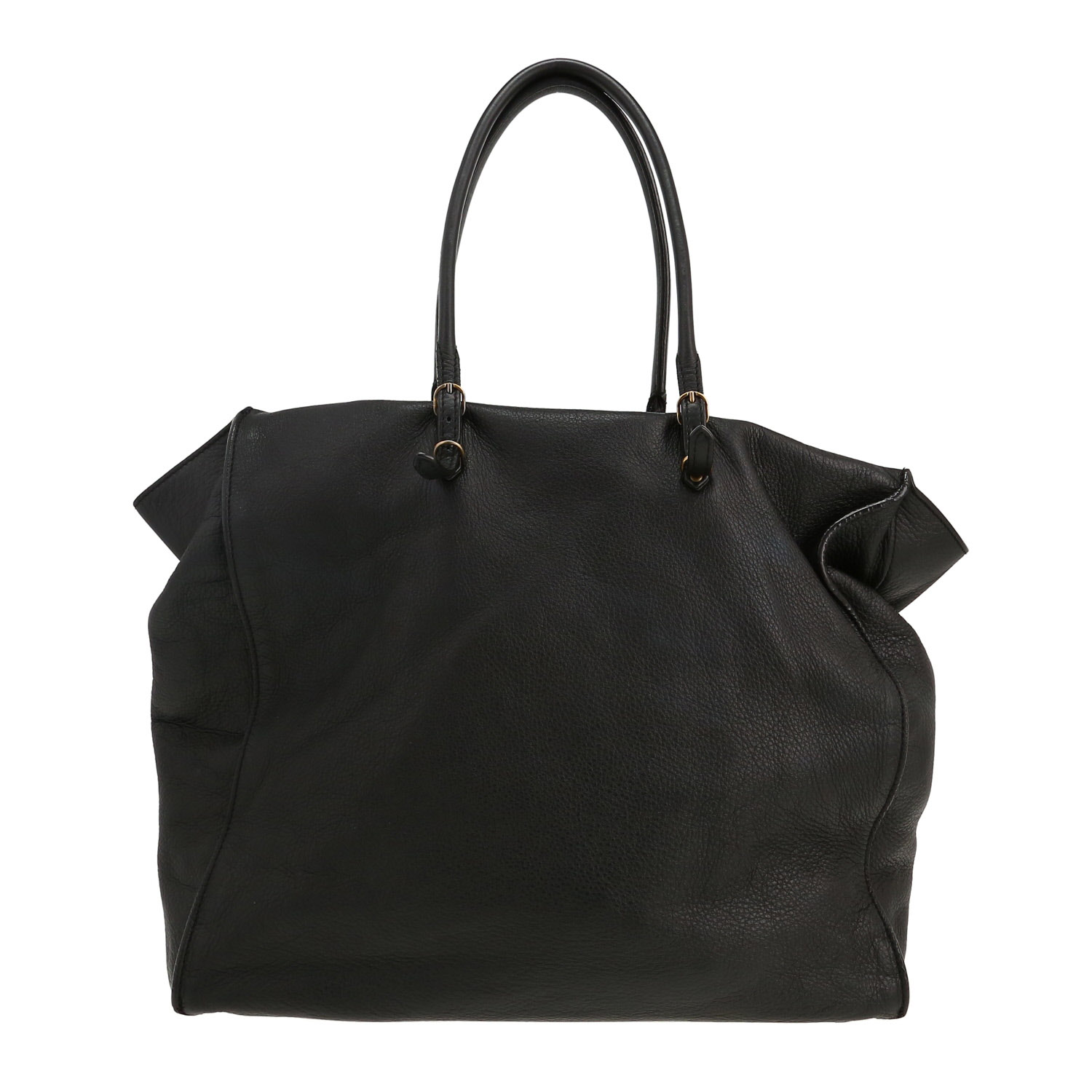 Borsa Balenciaga  Papier in pelle martellata nera - Detail D4