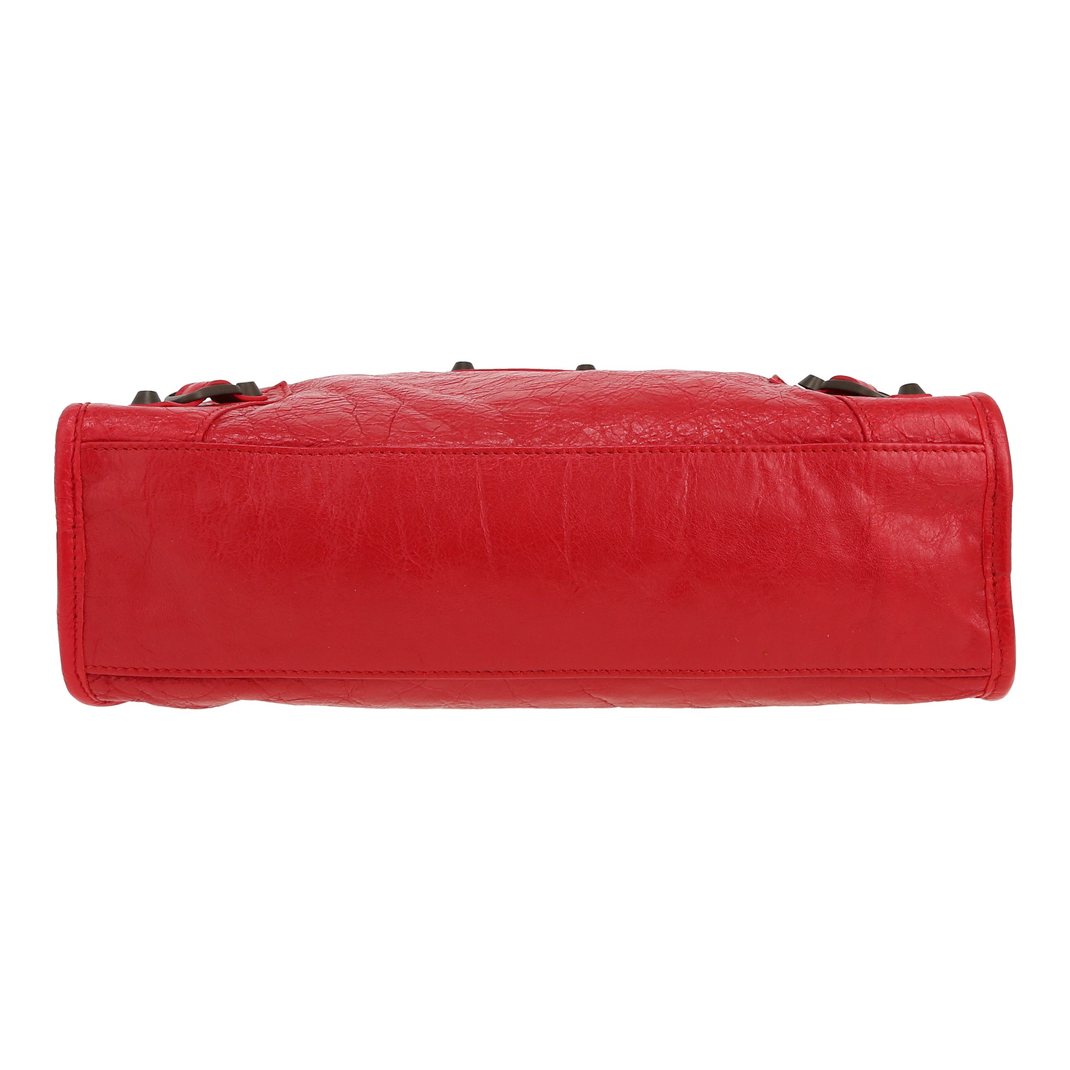 Balenciaga  City handbag  in red leather - Detail D1