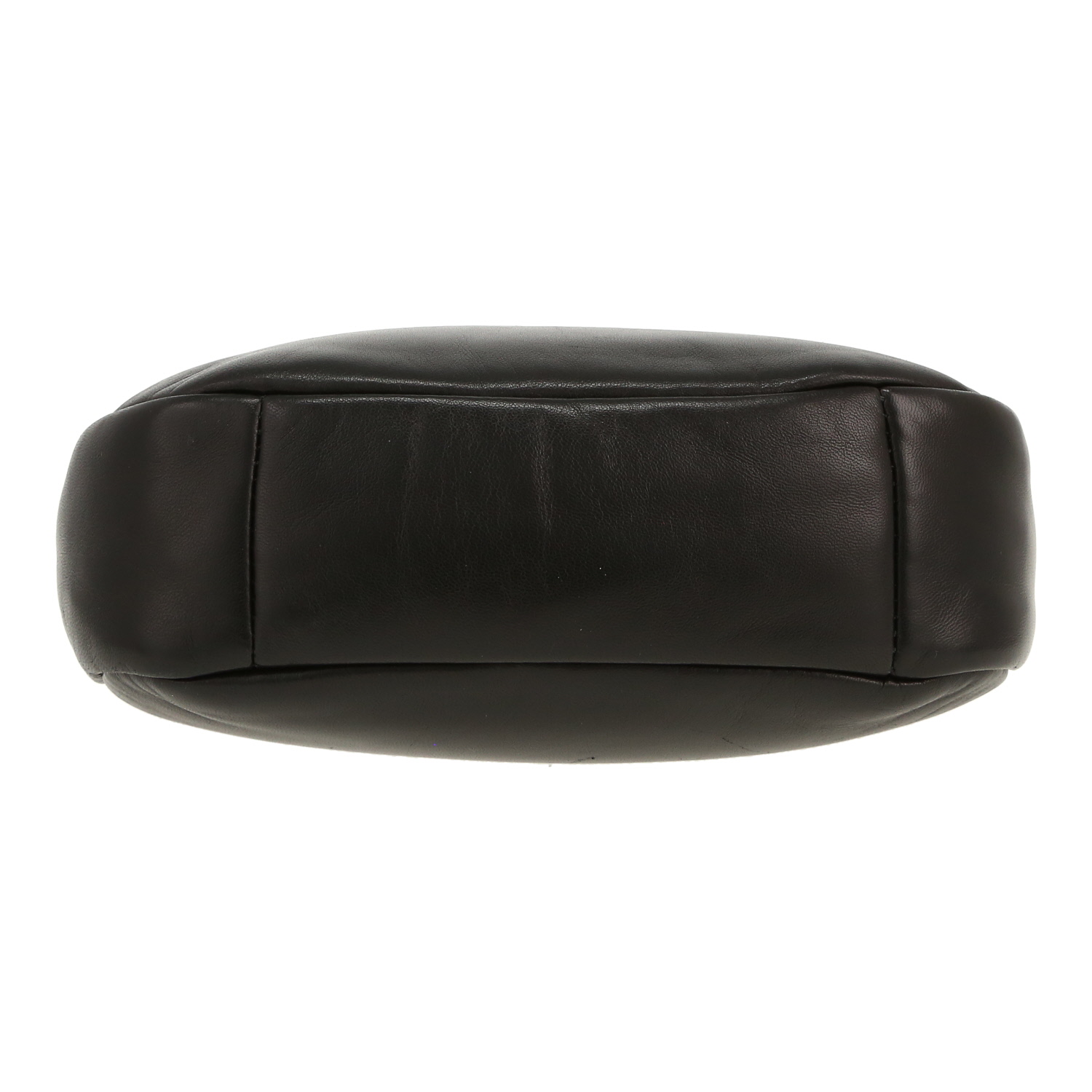 Prada Soft Calf shoulder bag in black leather - Detail D1