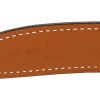 Hermès  Ceinture H belt  in black Swift leather  and gold epsom leather - Detail D2 thumbnail