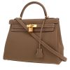 Bolso de mano Hermès  Kelly 32 cm en cuero togo marrón etoupe - 00pp thumbnail