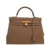 Hermès  Kelly 32 cm handbag  in etoupe togo leather - 360 thumbnail