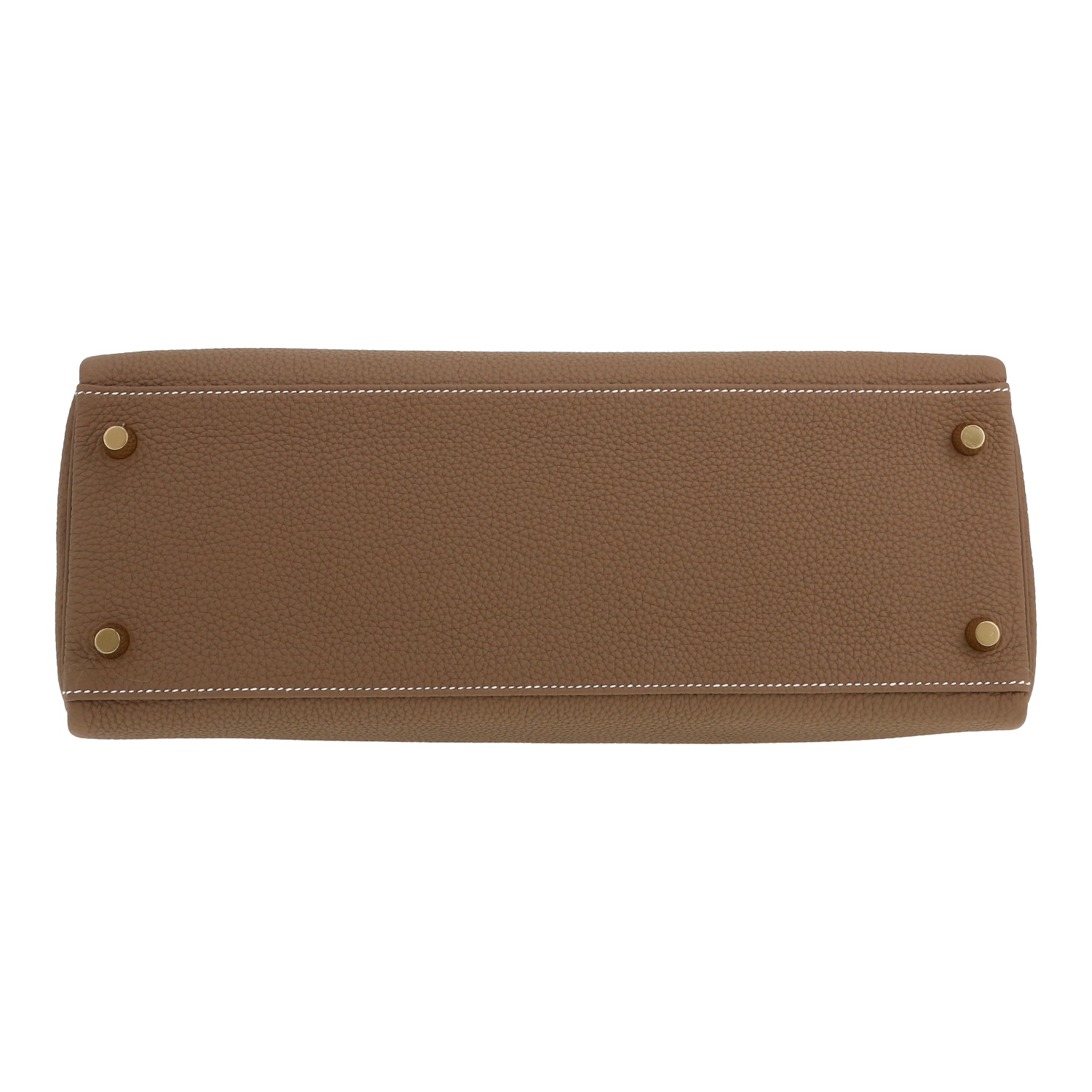 Hermès  Kelly 32 cm handbag  in etoupe togo leather - Detail D1