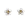 Paire de boucles d'oreilles Seaman Schepps en or jaune, perles de culture keshi, diamants et saphirs jaune - 360 thumbnail