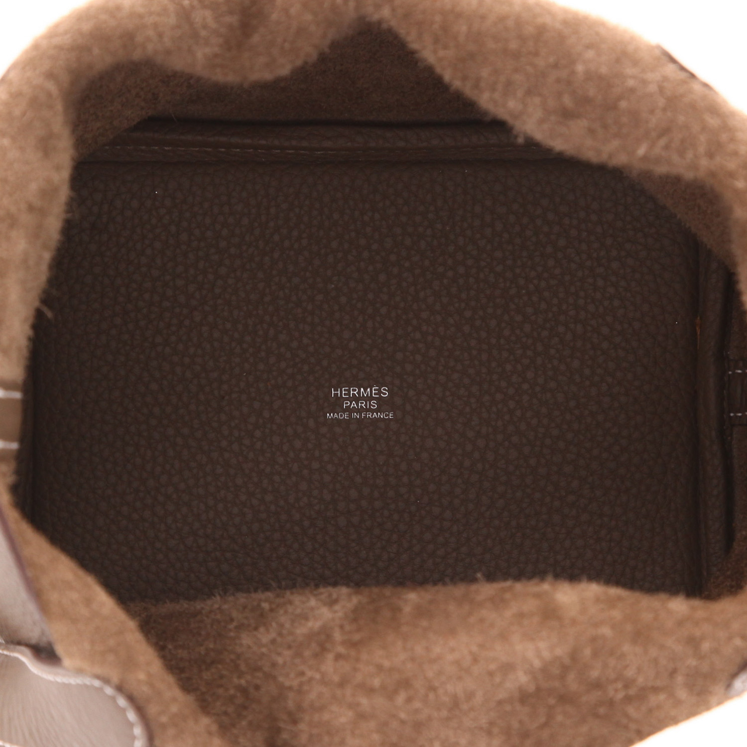 Borsa Hermès  Picotin 18 cm in pelle taurillon clemence etoupe - Detail D3