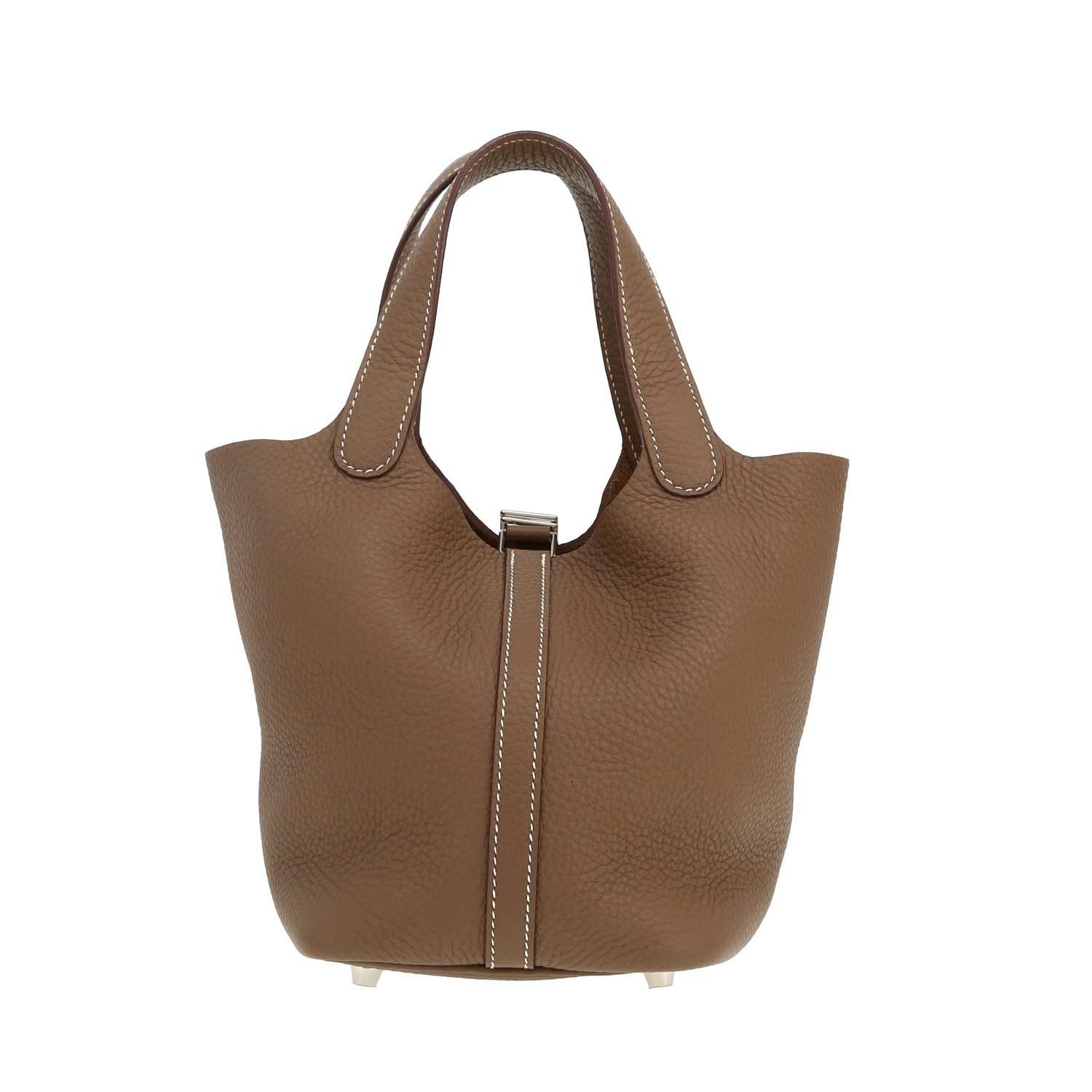 Borsa Hermès  Picotin 18 cm in pelle taurillon clemence etoupe - Detail D4