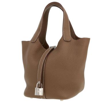 Hermès  Picotin 18 cm handbag  in etoupe leather taurillon clémence