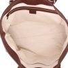 Sac cabas Gucci   en toile sûpreme GG bordeaux et cuir bordeaux - Detail D3 thumbnail