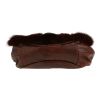 Saint Laurent   handbag  in brown leather  and brown synthetic furr - Detail D1 thumbnail