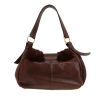 Saint Laurent   handbag  in brown leather  and brown synthetic furr - Detail D4 thumbnail