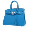 Bolso de mano Hermès  Birkin 30 cm en cuero epsom azul Zanzíbar - 00pp thumbnail