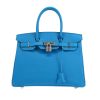 Bolso de mano Hermès  Birkin 30 cm en cuero epsom azul Zanzíbar - 360 thumbnail