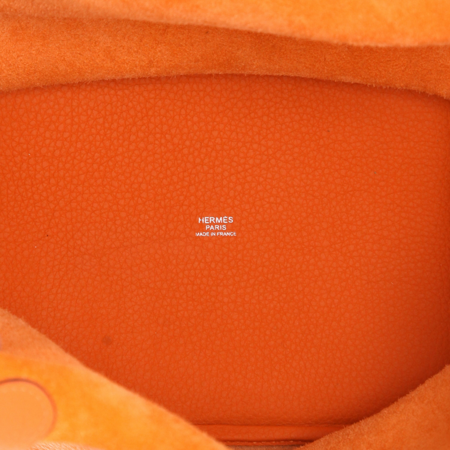Borsa Hermès  Picotin 22 cm in pelle togo arancione - Detail D3