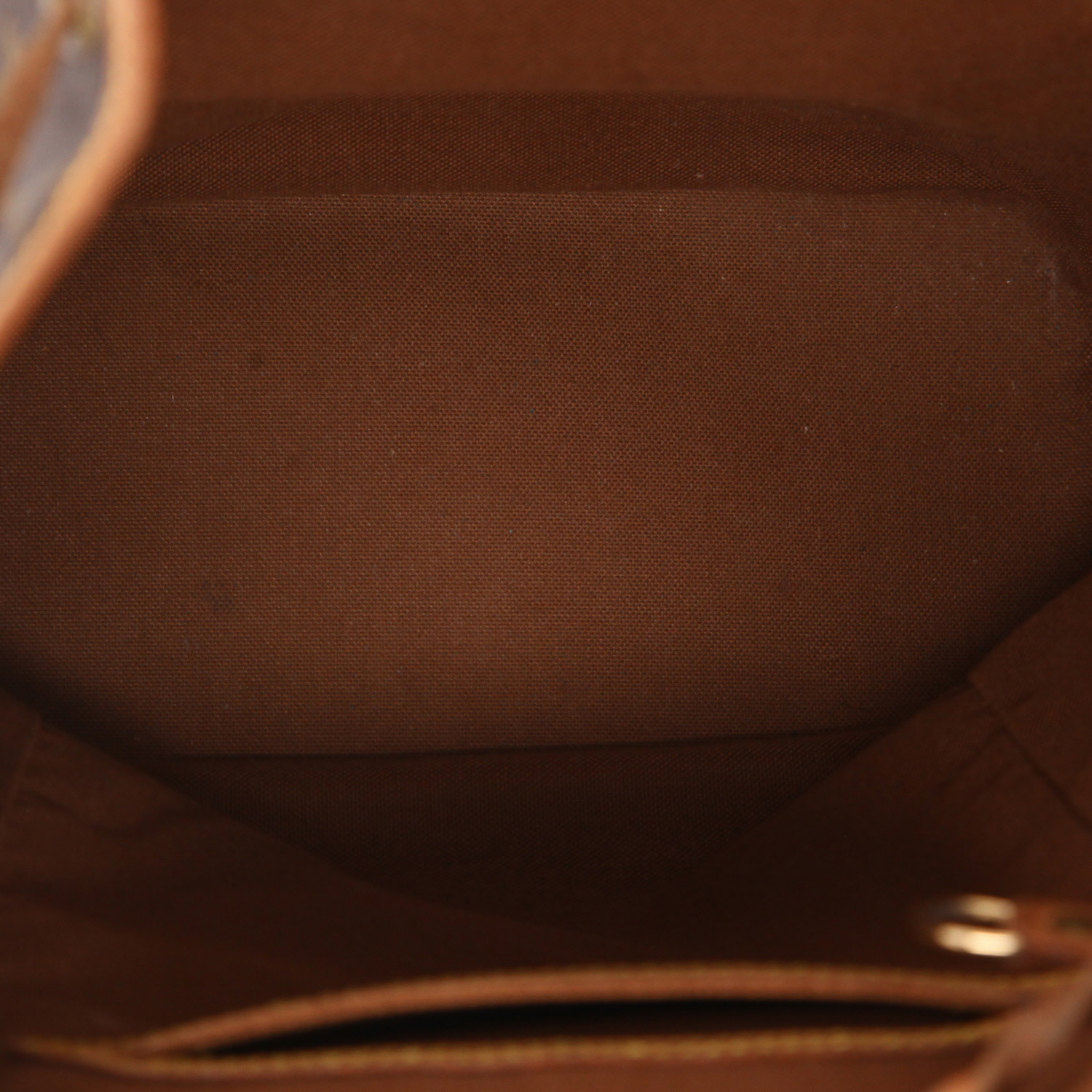 Louis Vuitton  Montsouris Backpack backpack  in brown monogram canvas  and natural leather - Detail D3