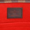 Louis Vuitton  Sac Plat shopping bag  in ebene damier canvas  and brown leather - Detail D2 thumbnail