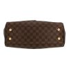 Louis Vuitton  Trevi handbag  in ebene damier canvas  and brown leather - Detail D1 thumbnail