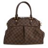 Louis Vuitton  Trevi handbag  in ebene damier canvas  and brown leather - Detail D4 thumbnail