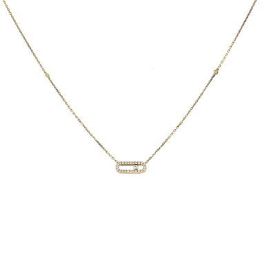 Messika Move Uno necklace in yellow gold and diamonds