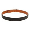 Hermès  Ceinture belt  in black Swift leather  and gold epsom leather - Detail D1 thumbnail