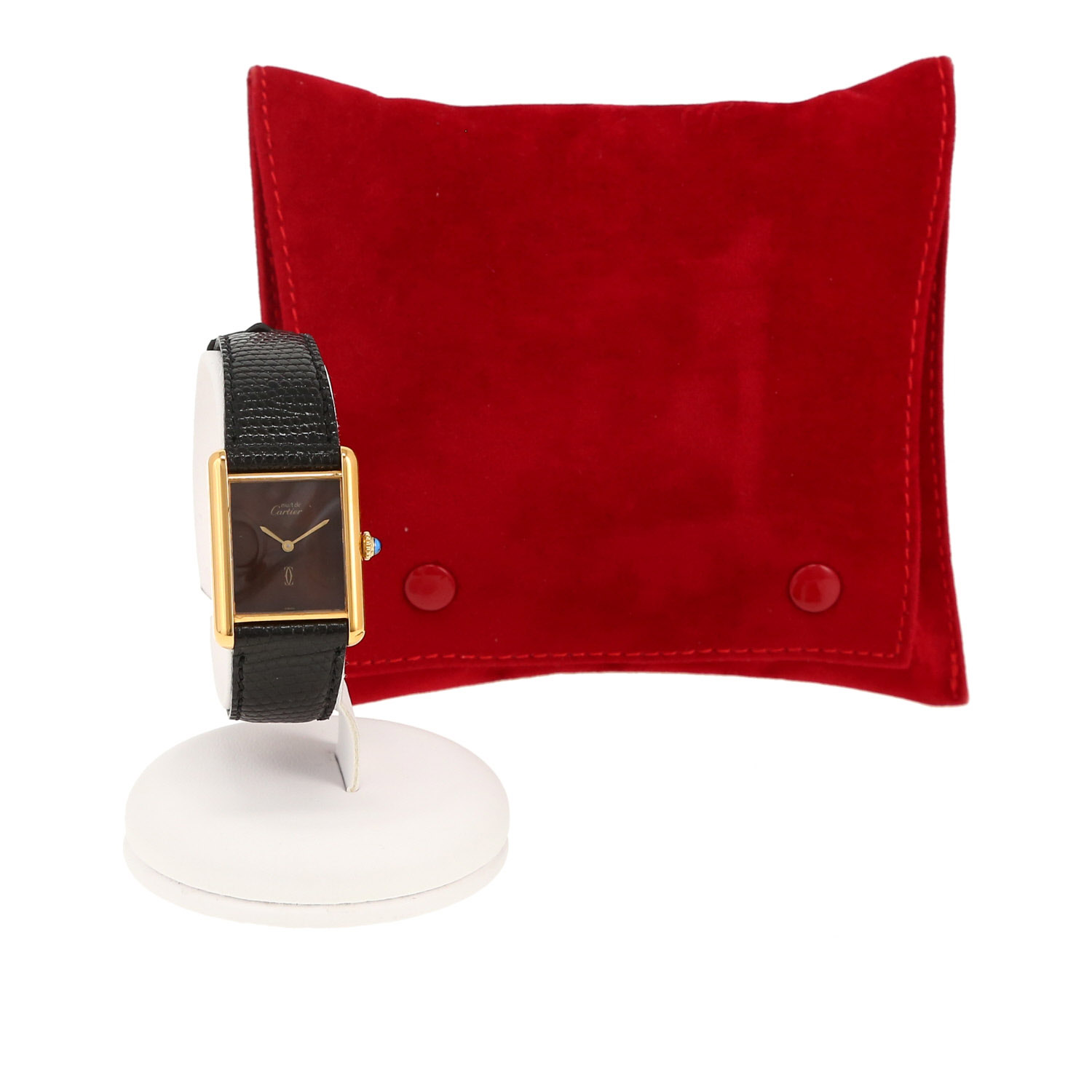 Cartier Tank Must  in vermeil Circa 1990 - Detail D2