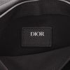 Dior  Pochette Saddle clutch-belt  in black grained leather - Detail D2 thumbnail