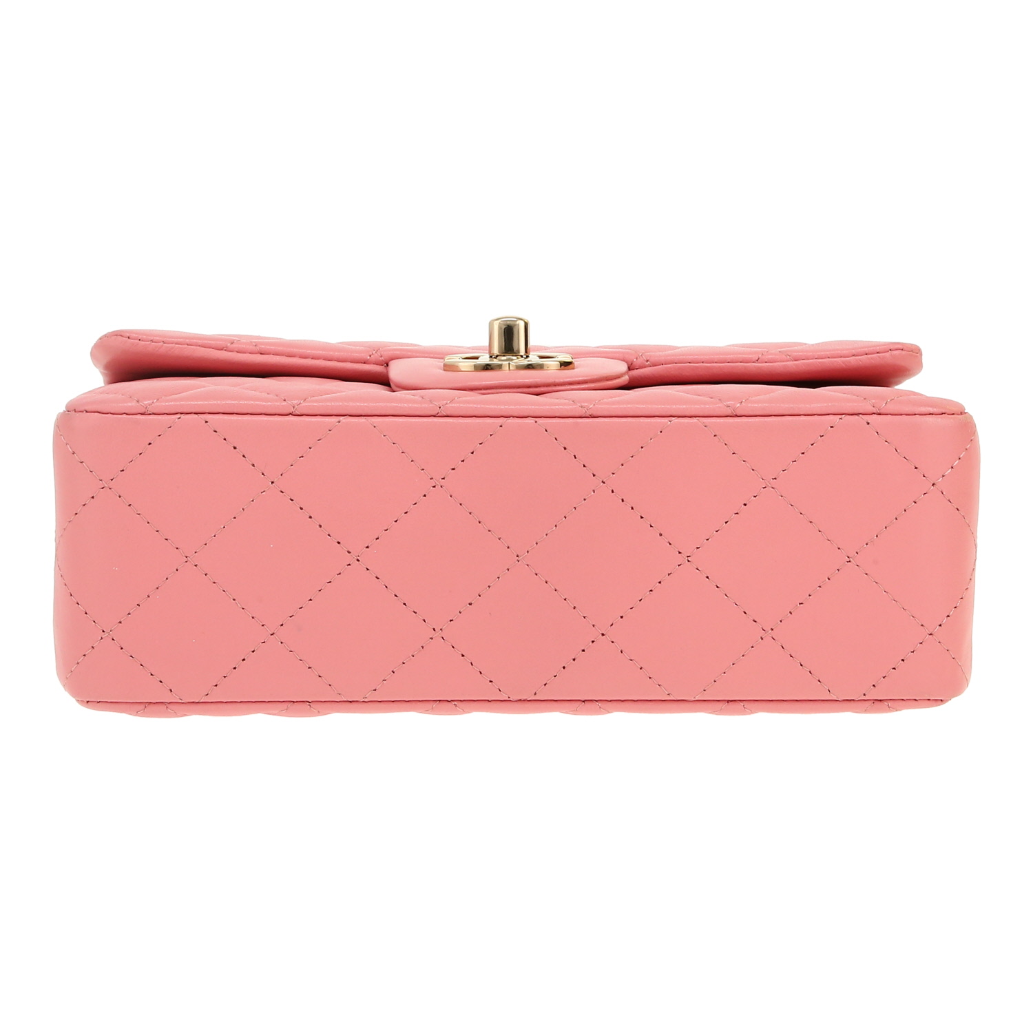 Bolso bandolera Chanel  Mini Timeless en cuero acolchado rosa - Detail D1