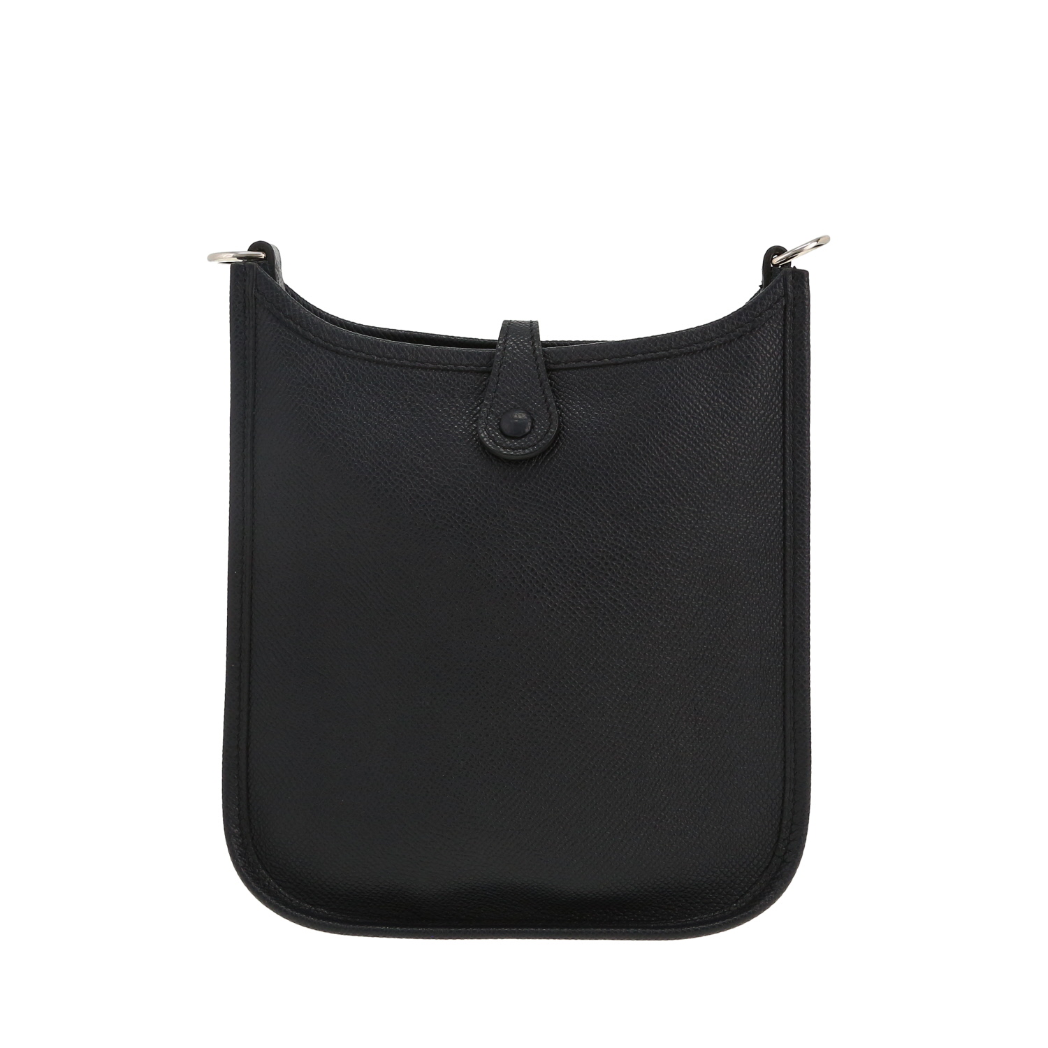 Hermès  Mini Evelyne shoulder bag  in Bleu Caban epsom leather - Detail D4