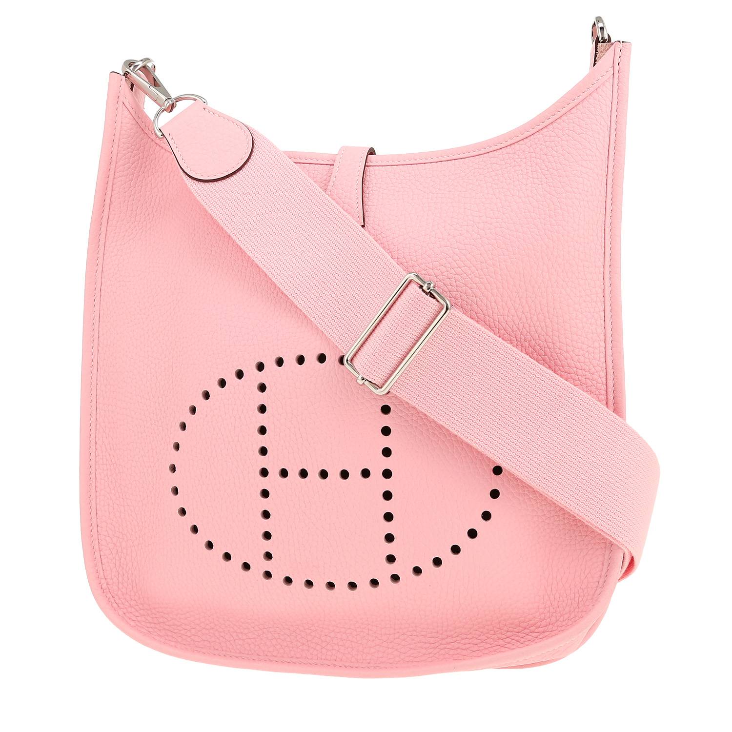 Bolso bandolera Hermès  Evelyne III en cuero togo Rose Sakura