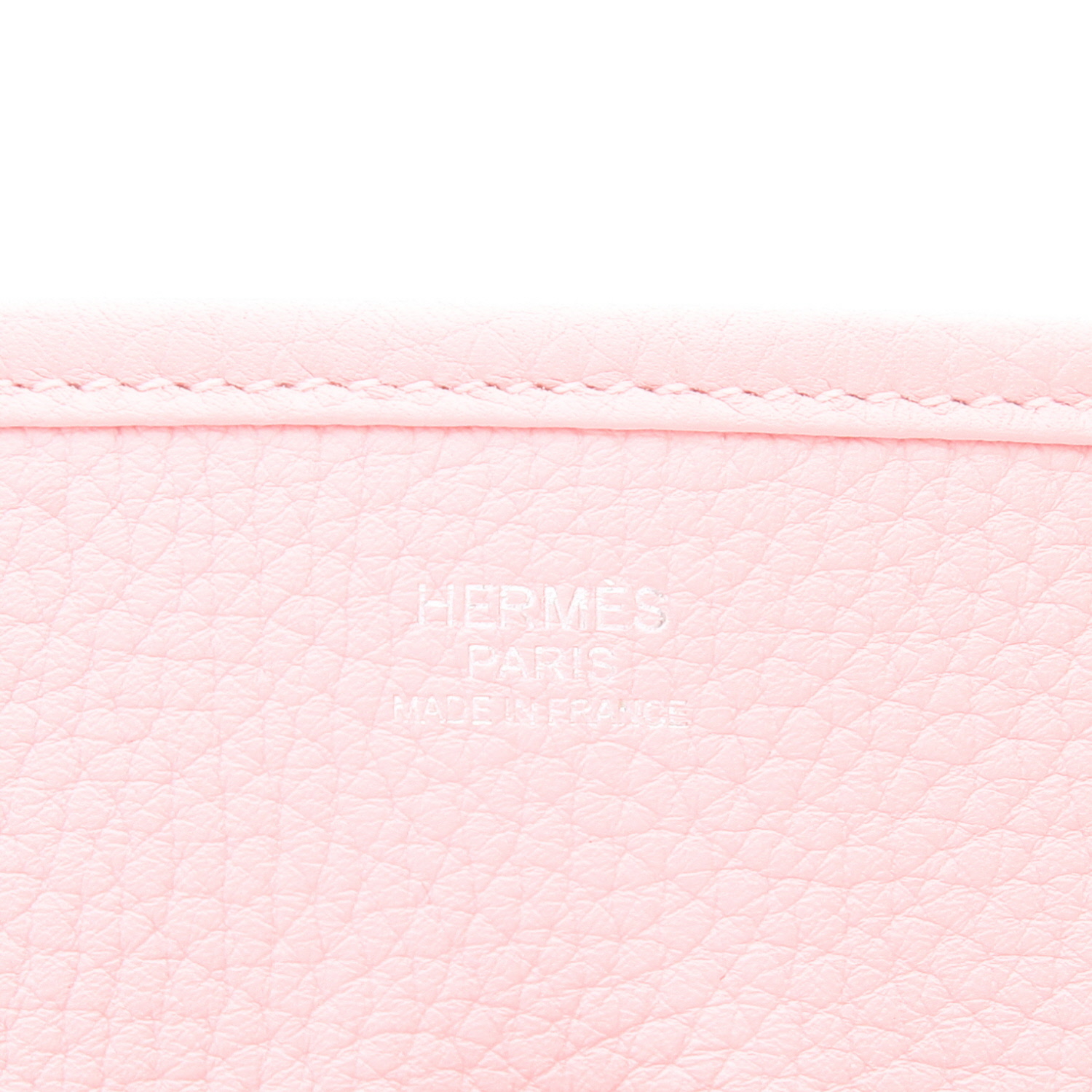 Hermès Evelyne III shoulder bag in Rose Sakura togo leather - Detail D2