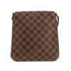 Borsa a tracolla Louis Vuitton  Salsa in tela a scacchi ebana e pelle marrone - Detail D4 thumbnail