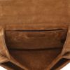 Sac bandoulière Saint Laurent  Bellechasse en poulain marron et beige et Veau velours marron - Detail D7 thumbnail