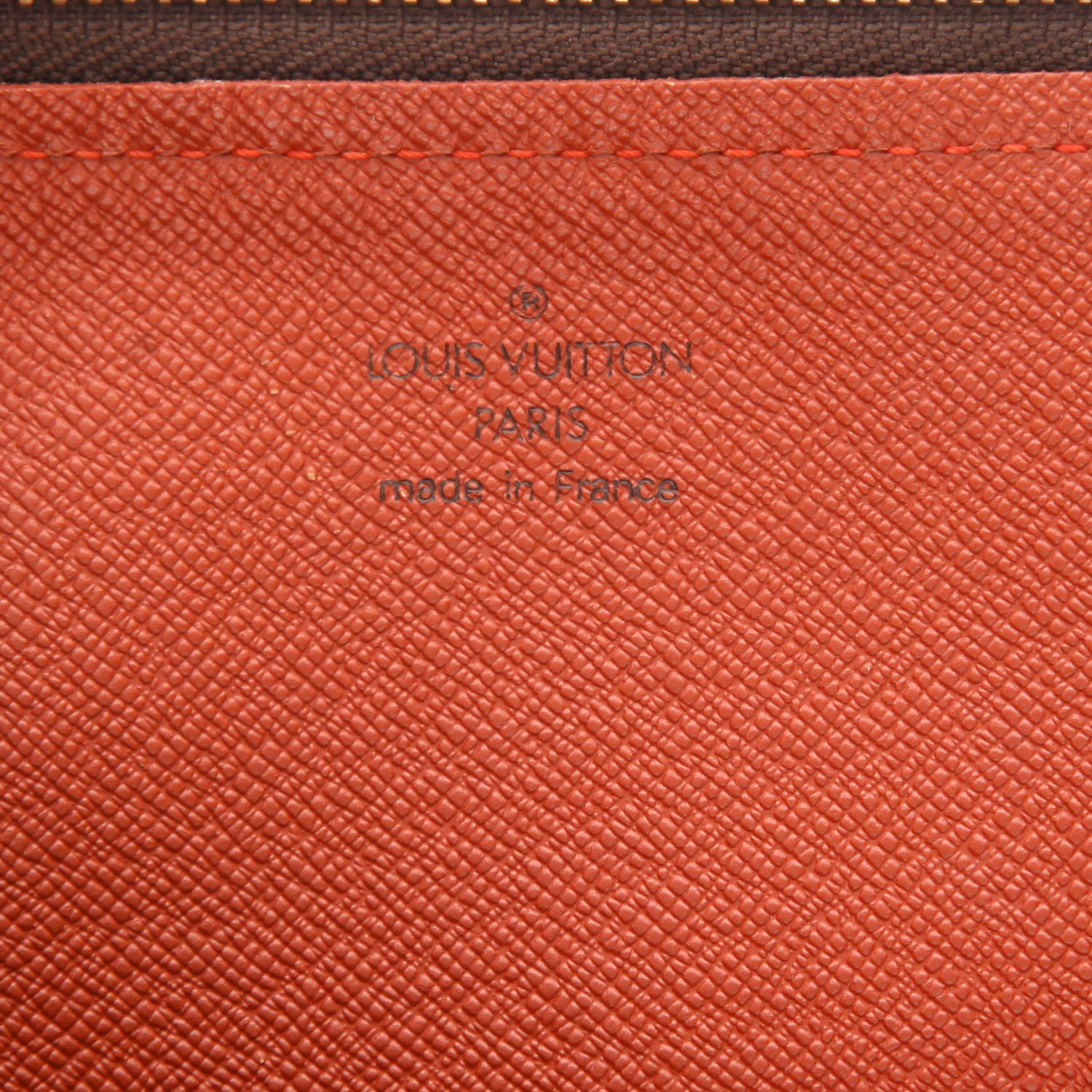 Louis Vuitton  Papillon handbag  in ebene damier canvas  and brown leather - Detail D2