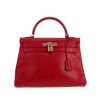 Borsa Hermès  Kelly Ghillies in pelle box rosa lampone - 360 thumbnail