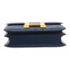 Borsa a tracolla Hermès  Constance mini  in struzzo blu - Detail D1 thumbnail