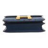 Hermès  Constance handbag  in blue ostrich leather - Detail D1 thumbnail